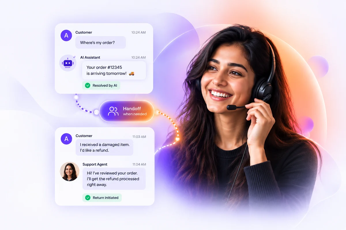 Outsourced email support agent replying to ecommerce customer tickets